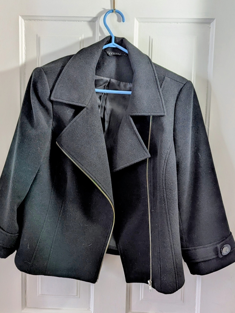 Ispiro Black Moto Jacket Size Large